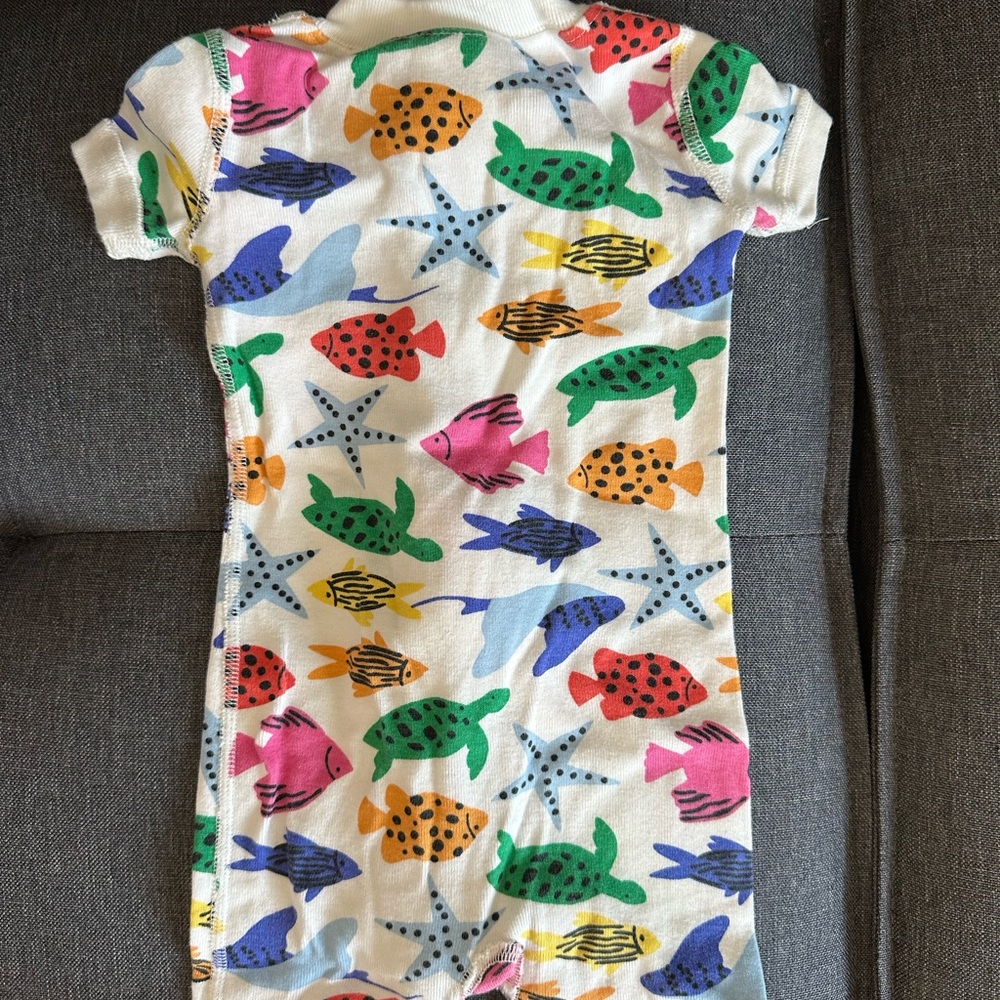 Colorful Fish and Starfish Hanna Anderson Onesie